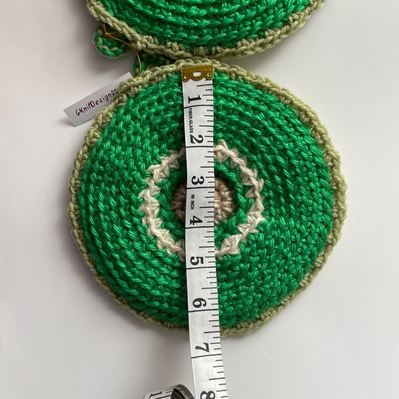 Tea Towel Pot Holder Set, Crochet Hanging Dish Towel, Crochet Pot Holders - Picture 9 of 12